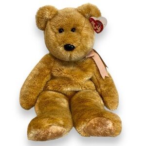 Ty Bear Beanie Buddie Cashew Tan